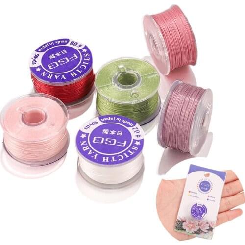 50yards/roll Special Coated Nonelastic Beading Threads Seed Beads Cord Thread For DIY Bracelets Necklace Jewelry Making Supplies