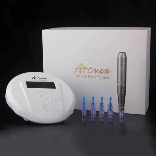 MTS PMU Artmex V6 Rotary Tattoo Machine Permanent Makeup Eyebrow for Eye Brow Lip Derma Pen Dervice Micropigmentation