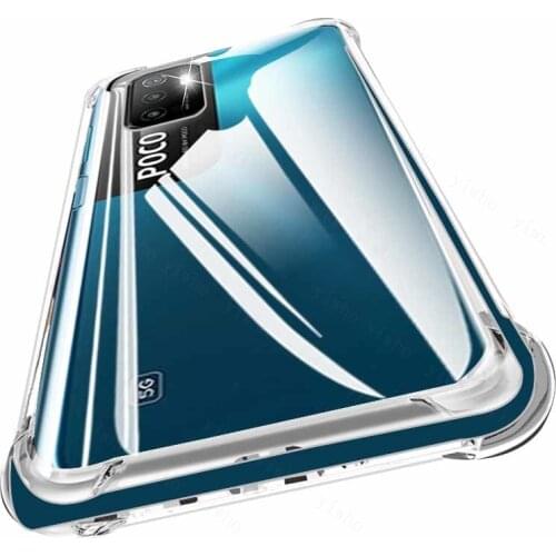 For Xiaomi Poco M3 Pro Case Clear Transparent Phone Cover for Xiaomi Mi Pocophone M3Pro Poko Poxo Pocco M 3 X3 Pro NFC Pocom3