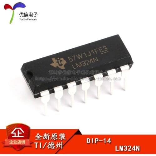 Genuine original line Quad operational amplifier chip LM324N DIP-14