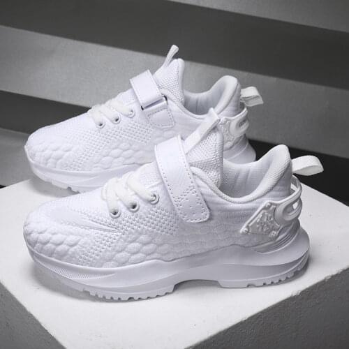 2021 New Kid Sport Shoes Outdoor Boys Girls Flat Walking Sneakers Red Blue Summer Children Fashion Running Trainer