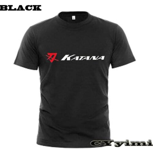 For SUZUKI Katana 1100 T Shirt Men New LOGO T-shirt 100% Cotton Summer Short Sleeve Round Neck Tees Male