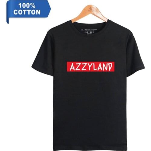 WAWNI Azzyland T Shirt Fashion Print Women Mans Hip Hop Cotton Polyester Short Sleeved Tops 100% Cotton Tshirt Loose Tee 2021