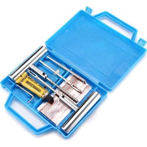 Auto Tire Repair Kit Puncture Repair Kit Car Van Motorcycle Bike Tire Repair Tools Emergency Heavy Duty Tubeless Tire Kit