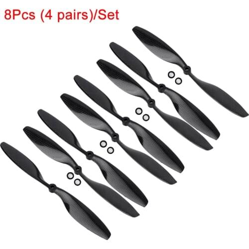 2/4/8pcs 10x4.5 1045 Carbon Fiber Propeller Blade CW CCW Props for RC Camera Drone 10inch F450 F550 DIY RC Spare Parts Wing Fans