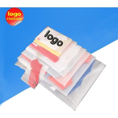 Frosted Self Adhesive Clothing Bag Matte Sealing Plastic Airtight Packing Opp Bag for Panties Shirt Sheets Cover Hat Towel Sock