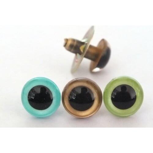 12mm Stuffed Toy eyes Doll Parts Plastic safety eyes - mixcolors