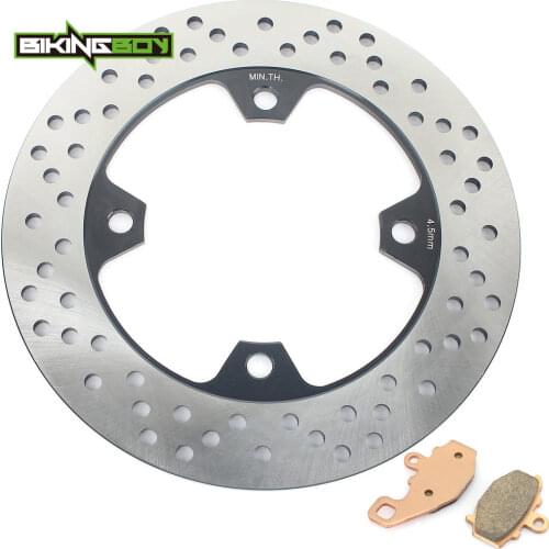 BIKINGBOY For Kawasaki KLE 650 Versys 07 08 09 10 11 12 13 Z 750 05 06 Z 1000 03-06 ZR 1000 Rear Brake Disc Disk Rotor Pads Set