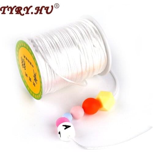 TYRY.HU 80M/Roll 1.5mm Nylon Cord Professional Pacifier Chain Cords For Baby Nipple Chain Teething Necklace Making Muiticolor