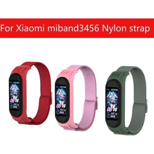 Newest colorful Nylon strap For Xiaomi MiBand 6 5 4 bracelet For Miband 6 belt Smart watch band