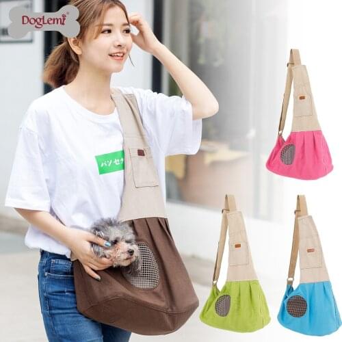 Pets Puppy Carrier Outdoor Travel Slings for cats dogs Kitten Mesh Oxford Shoulder Bag Breathable Comfort Tote Shoulder Bag
