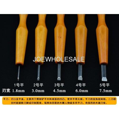 Wood carving Flat chisel,Eucalyptus + alloy steel Carving knife,Wood carving tool