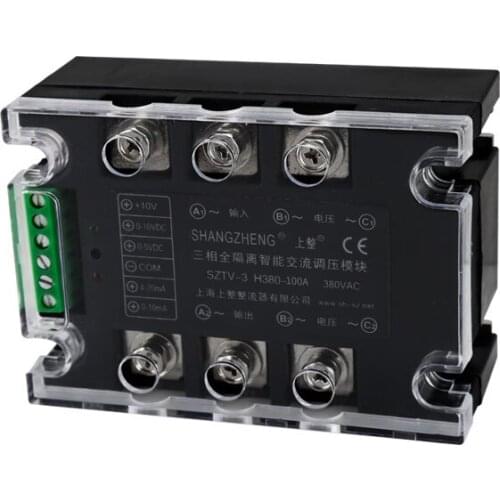 Fully isolated heating tube Three-phase power regulator Single-phase AC pressure regulating module SSR Adjustable power dimmer