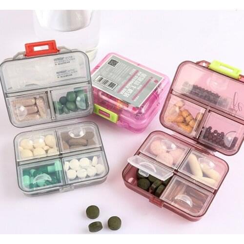 Portable Travel Medicine Box Seven Times A Week Portable Medicine Box Mini Small Medicine Box
