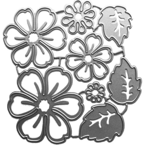 Cutting Dies Stencil ,Flower Petal Metal Cutting Dies Stencil Scrapbooking DIY Album Stamp Paper Card Embossing Decor Craft