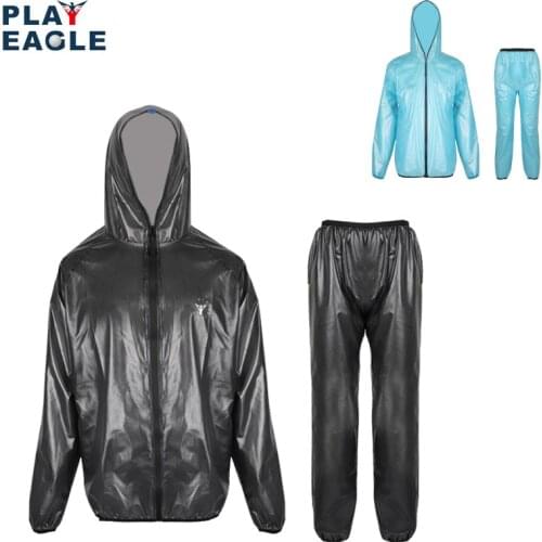 PLAYEAGLE Abdul Waterproof Long Raincoat Breathable Men Women Rain Coat Hooded For Outdoor Hiking Travel Golf Fishing Climbing