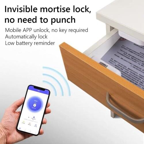 APP Bluetooth Remote Control Cabinet Drawer Lock Invisible Keyless Covert Electrics Wifi Lock Security Phone Control Door Locks