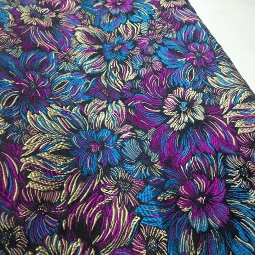 ViaPhil Brand Quality Black Dragon Brocade Fabric Jacquard Apparel Costume patchwork 50x72cm Cloth Dress Upholstery Furnishing