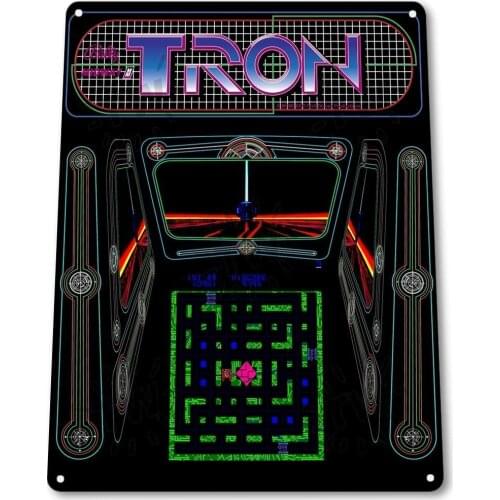 Tin Sign Sign Tron Arcade Shop Game Room Art Marquee Consol Metal Decor A654 Tin Sign 8x12 Inch Metal Tin Sign Decor Iron