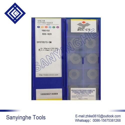 Free shipping high quality 10pcs/lots YBD152 OFKT05T3-DM cnc carbide turning inserts