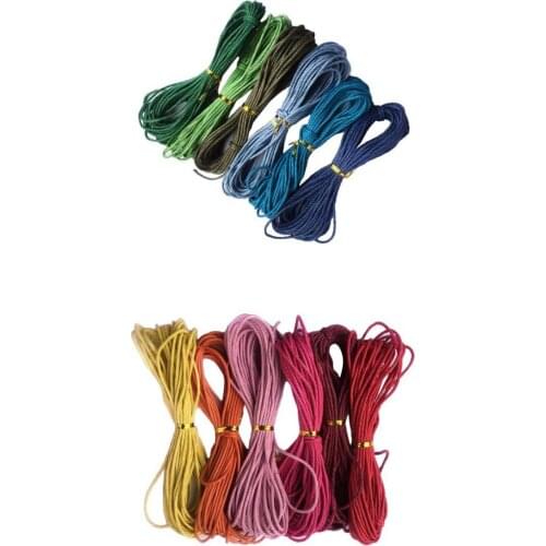 2mm Twist Cord Rope Braid String Craft Jewelry Making Macrame Cord 12 Color