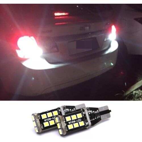 2x T15 W16W 921 912 LED Car Backup Light Auto Reverse Bulb For Nissan Juke Qashqai j11 Tiida Almera X-trail t31 Altima