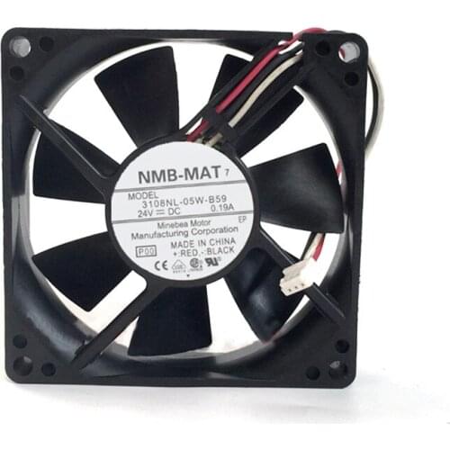 3108nl-05w-b59 DC24V 0.19a 80208cm Frequency Converter Cooling Fan 6months Warranty