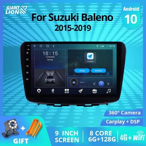 2DIN Android10.0 Car Radio For Suzuki Baleno 2015-2019 Stereo Receiver GPS Navigation Auto Radio DSP Car Multimedia Player IGO