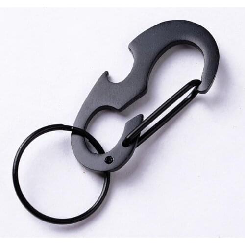 Outdoor Keychain Tool Multi Tool Spring Hook Buckle Bottle Opener Multi-function Metal Carabiner Carabiner For Keys Tourism Equi