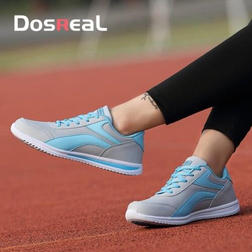 Dosreal New Women Shoes Flats Fashion Casual Ladies Shoes Woman Lace-Up Mesh Breathable Female Sneakers Zapatillas Mujer