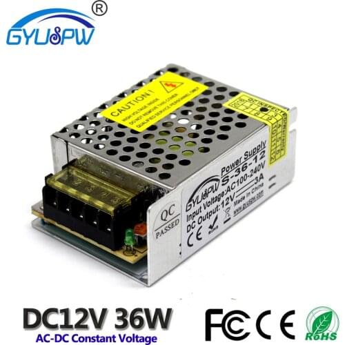 12V 3A 36W Switching Switch Power Supply Driver for LED Strip Light Display 100-240V to dc12v SMPS With CNC CCTV MOTOR
