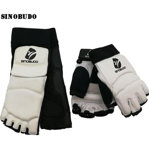 Hot Half Finger WTF ITF Taekwondo Hand Gloves Foot Protector boxing training Martial Art Training Equipment Instep foot Guard