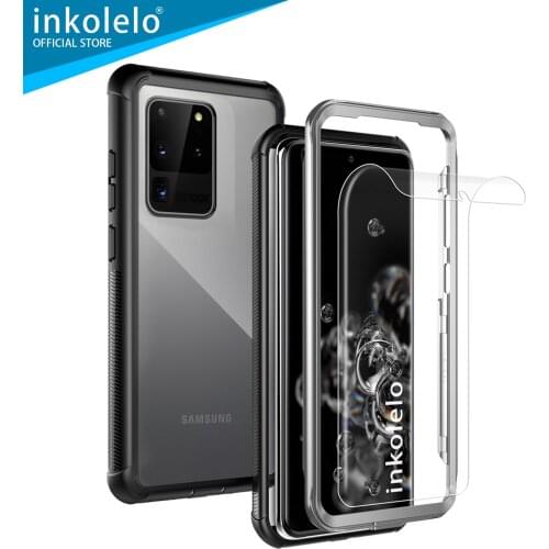 Inkolelo Samsung Galaxy S20 Ultra Case 360 Degree Full Body Protection Anti-Scratch Shockproof Front and Back Protective Cover