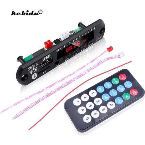 Kebidu No Bluetooth With Remote MP3 Decoder WMA USB FM AUX TF Radio Audio Board Music Speaker Wholesale for Car Kit Newest