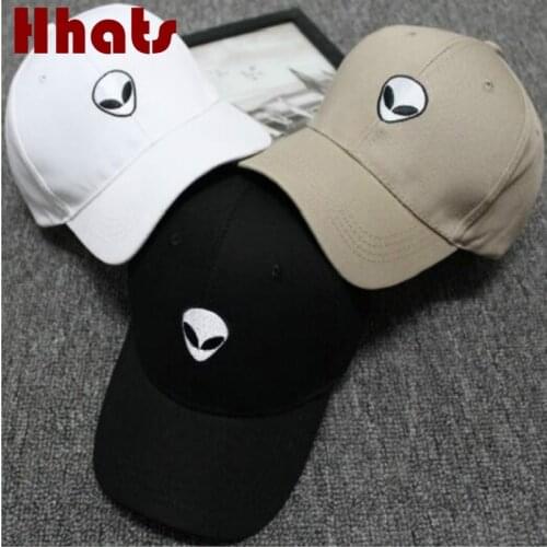 Embroidered Alien dad hat hip hop cotton adjustable snapback cartoon hat summer man baseball cap female bone