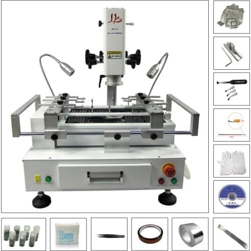 LY R690 V.2 V.3 BGA Rework Station solder stations with 810 pcs directly heating stencil tool kit solder ball pack