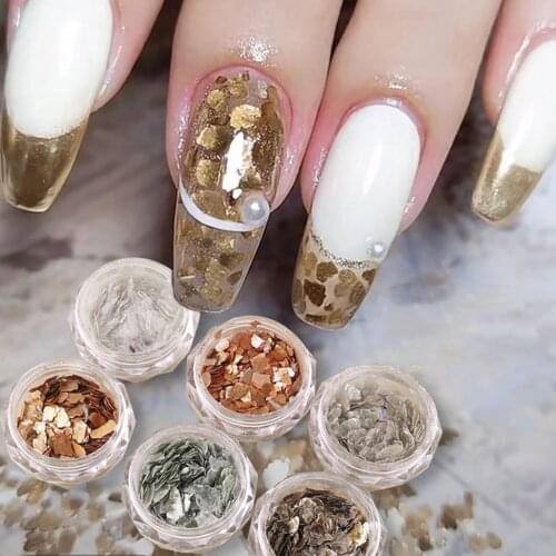 Fashion Women Irregular Nail Art Sequins DIY Decals Stickers Manicure Decor