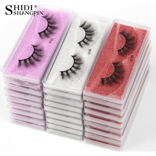 Wholesale Mink Eyelashes 10/30/50/200pcs 3d Mink Lashes Bulk Natural False Eyelashes Fluffy Fake Eyelash Wholesale Eye Lashes