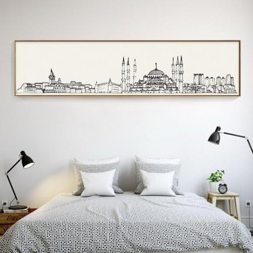 Istanbul Poster Abstract Wall Art Shanghai San Francisco Picture Canvas Painting Nordic Decoration Home Livingroom Bedroom Decor