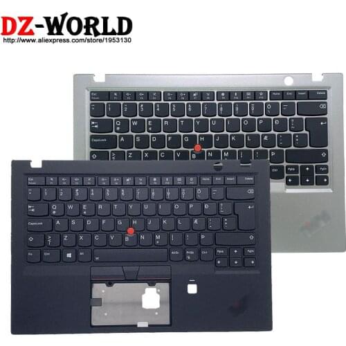 New Original Shell Palmrest Upper Case With Icelandic Backlit Keyboard for Lenovo Thinkpad X1 Carbon 6th Gen Laptop C Cover