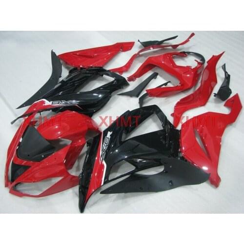 For Kawasaki Zx6r 2013 - 2016 Full Body Kits for Kawasaki Zx6r 15 16 Fairing 636 Zx-6r 2014 Red Black Fairings