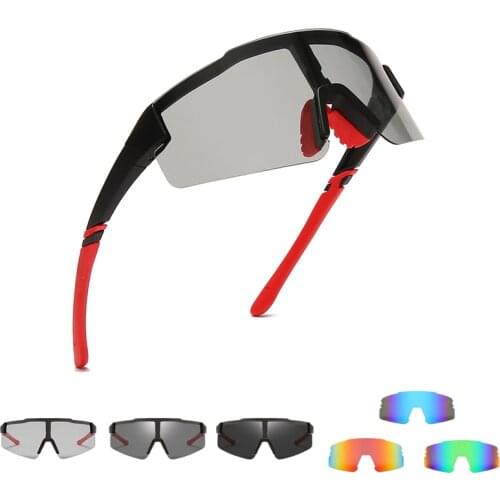 Polarized Photochromic Cycling Sunglasses Sports Bicycle Eyewear UV400 Outdoor Road Bike Glasses with Case Myopia Frame Option