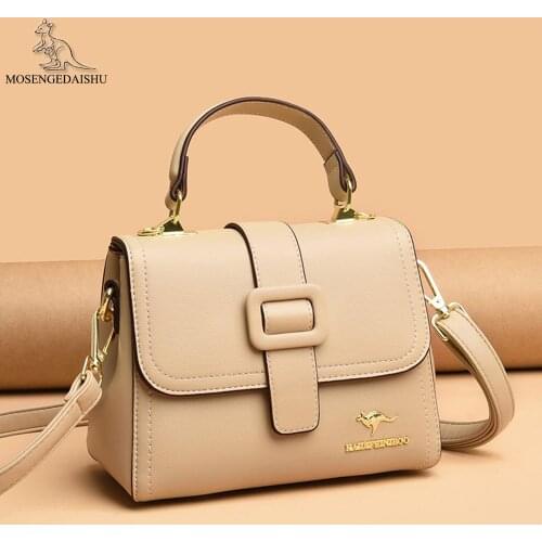 Casual Belt Buckle Totes Luxury Handbags Women Small Bags Designer High Quality Leather Shoulder Crossbody Bags for Women 2021