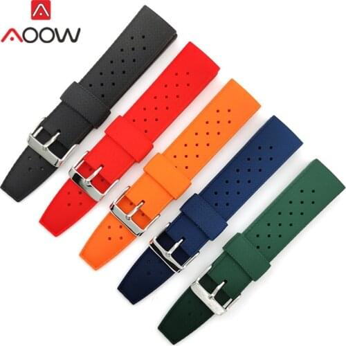 20mm 22mm Tropical Rubber Strap Soft Sport Silicone Wrist Band Men Waterproof Diving Replacement Watchband for Seiko SRP777J1