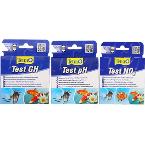 Tetra Aquarium Fish Tank Seawater coral aquarium tester PH NO2 NO3 Water Quality Test Kit NO2, NO3, NH3/NH4, GH, KH, PH