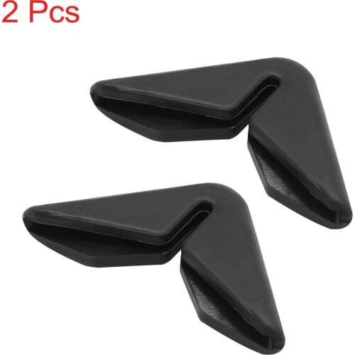 Uxcell 2pcs Black Universal Automobile Car Side Door Edge Corner Guard Protector, 2 Pack