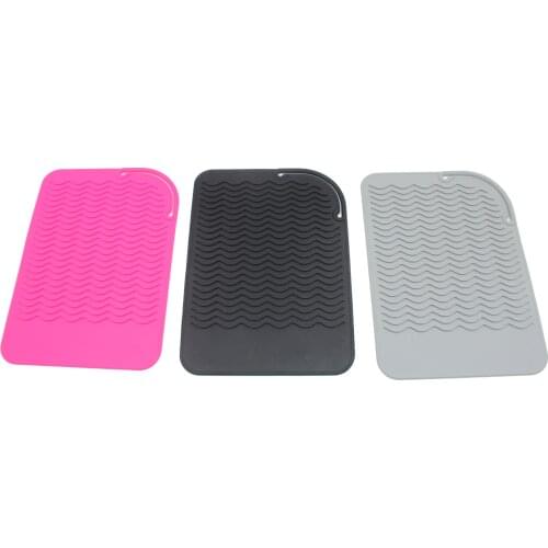 1Pc Silicone Heat Portable Resistant Mat Pouch for Curling Iron Hair Straightener Multi-function Flat Iron Hair Styling Tool