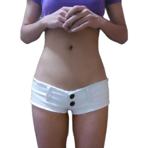 XS-3XL Women Tassel Low Waist Denim Booty Shorts Sexy Pole Dance Night Clubwear Short Jeans Micro Mini Bermudas Pantalon Corto