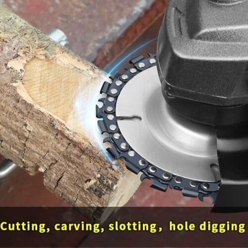 1pc 4 / 4.5 / 5 / inch woodcut disc 7T / 9T/ 13T / 22Tgrinder chain disc electric saw disc angle grinder disc