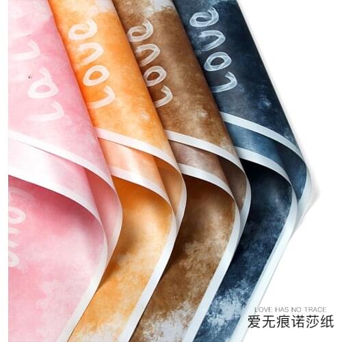 20pc Korean Nossa paper flower wrapping paper waterproof bouquet rose package flower paper material flower shop floral materials